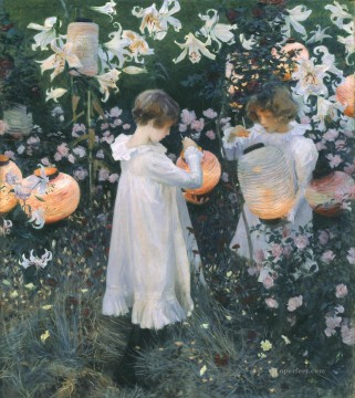  Singer Oil Painting - Carnation Lily Lily Rose John Singer Sargent